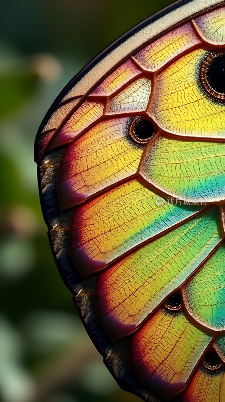 彩虹翅膀上的神秘眼睛