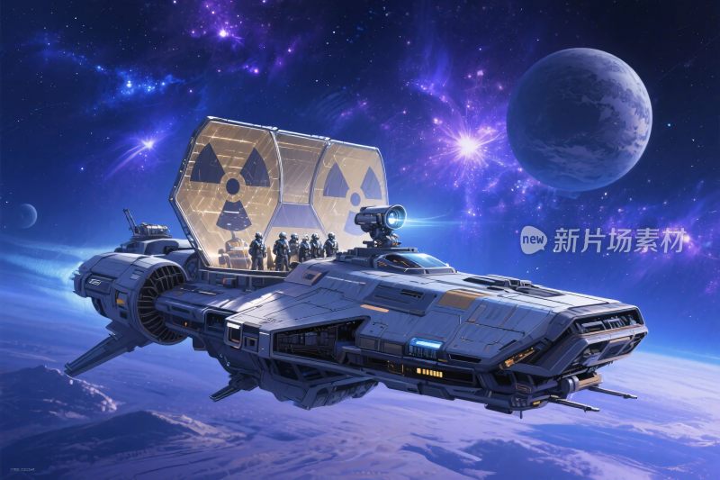 科幻星际飞船宇宙场景