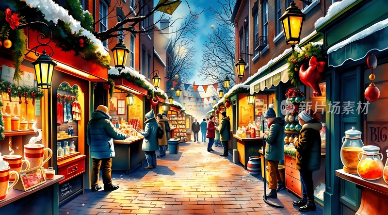 冬日集市暖意融融