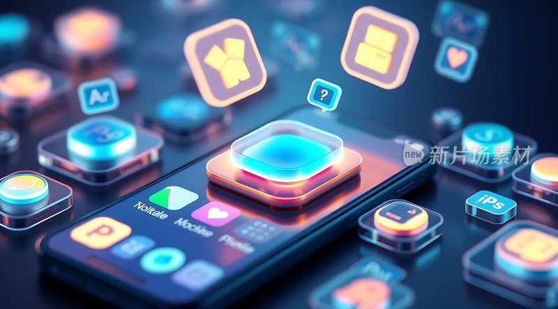 手机应用图标展示