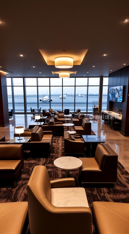 机场贵宾休息室舒适优雅尽享宁静与尊贵