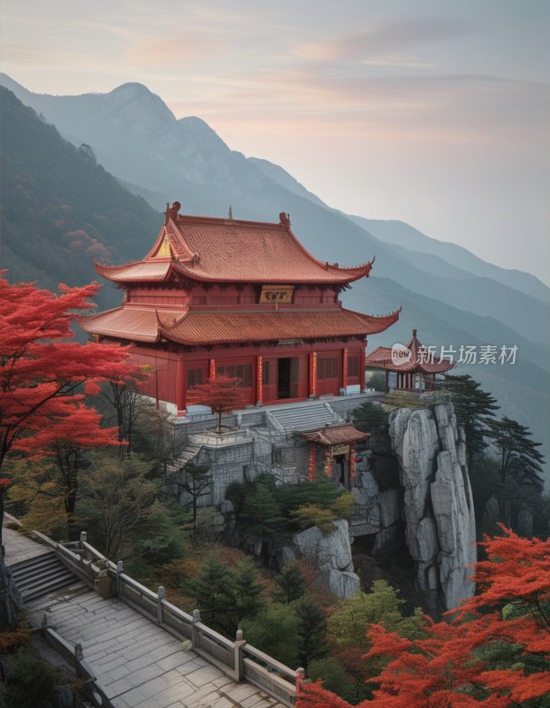 衡山红顶寺风光