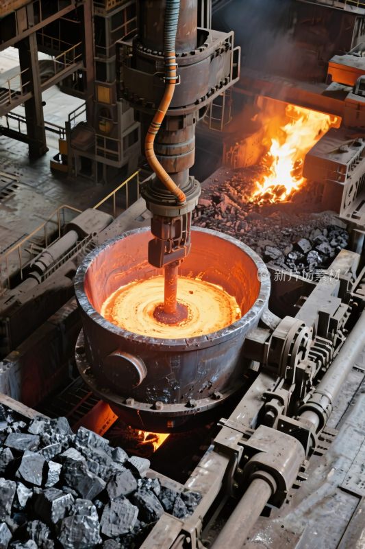 工业炼钢作业场景
