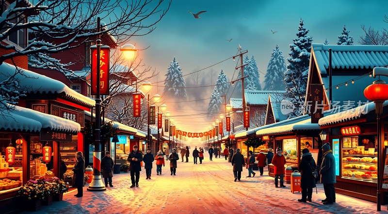 冬日集市暖意融融