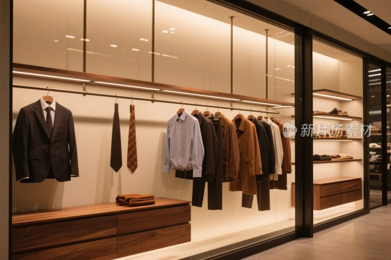 服装店橱窗陈列图