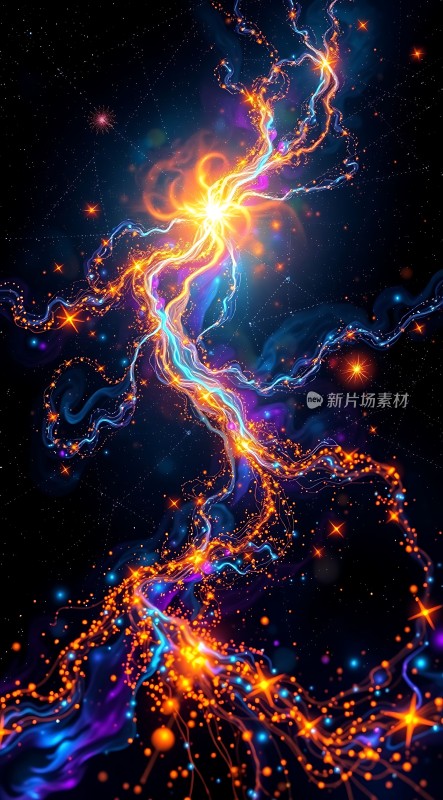 宇宙之光星河璀璨能量涌动