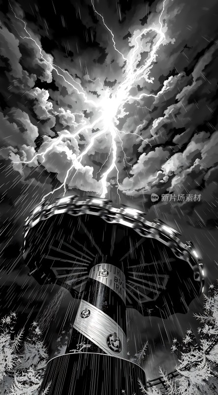 暴风雨中的摩天轮