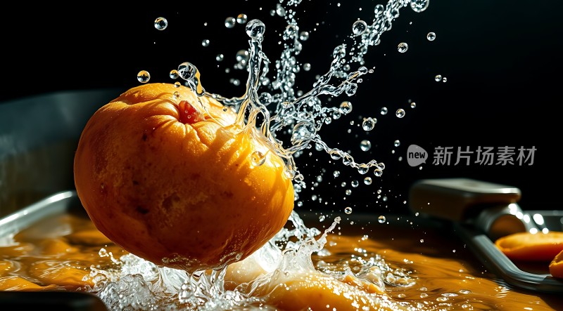 橙子入水