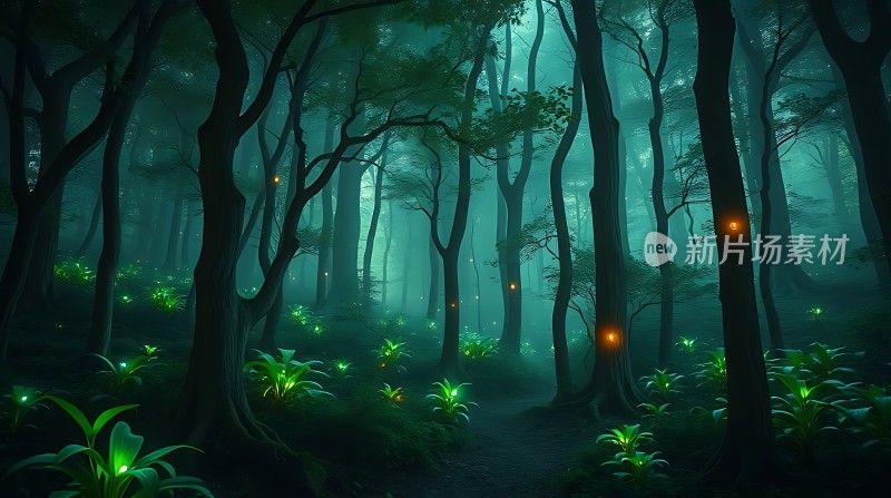 神秘森林之夜