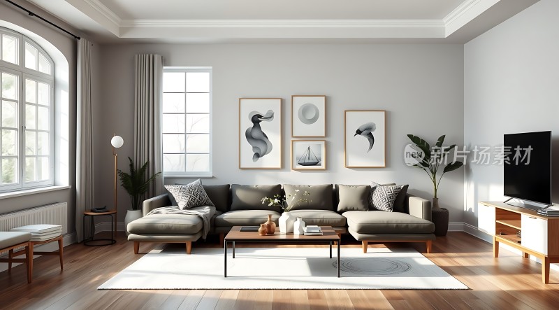 简约现代客厅舒适优雅生活空间