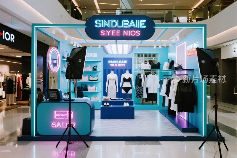 商场服装店陈列场景