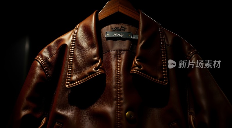 棕色皮衣展示质感十足吸引眼球