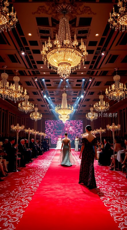 红毯秀上的璀璨之夜