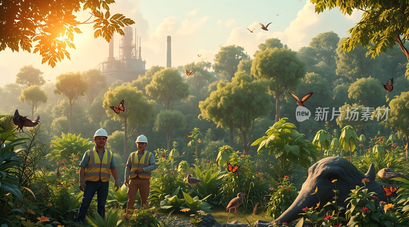 工程师与自然和谐共处