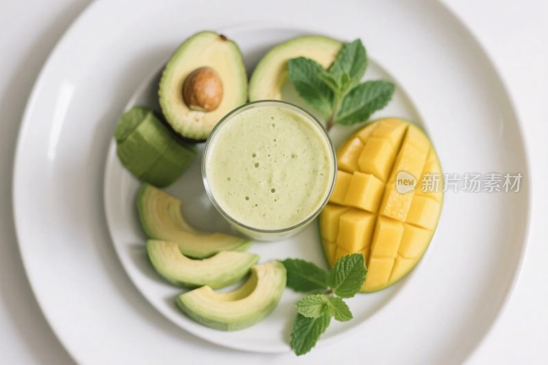 果蔬健康饮品拼盘