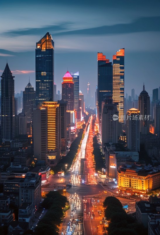 南京新街口夜色