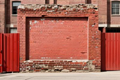 红砖墙建筑遗迹 红砖墙建筑遗迹