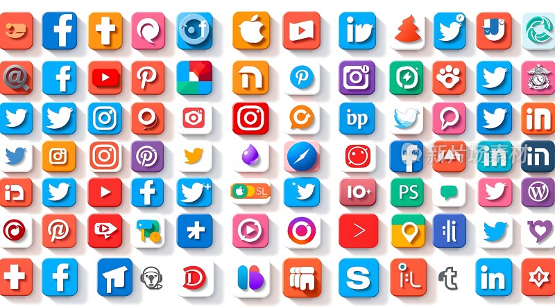 社交媒体图标大集合