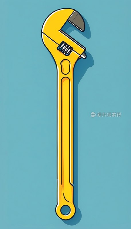 扳手工具线条图