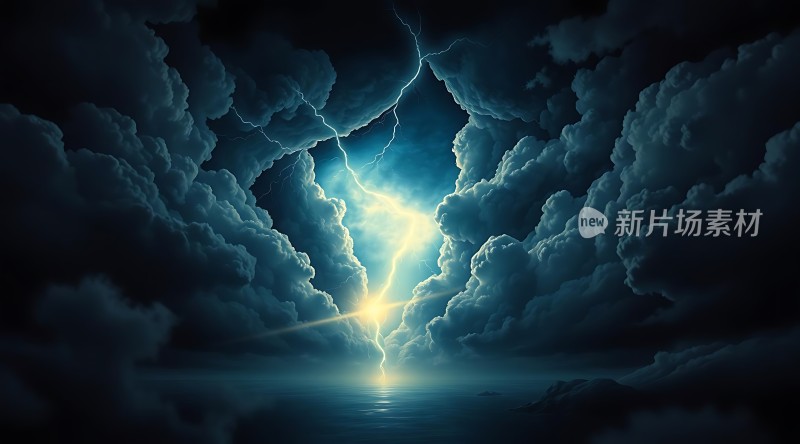 雷鸣电闪惊涛骇浪