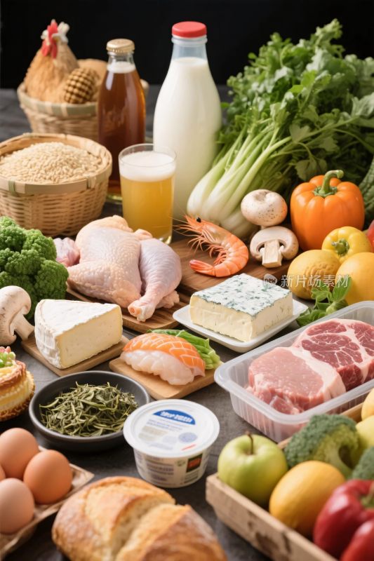 生鲜食材集合图