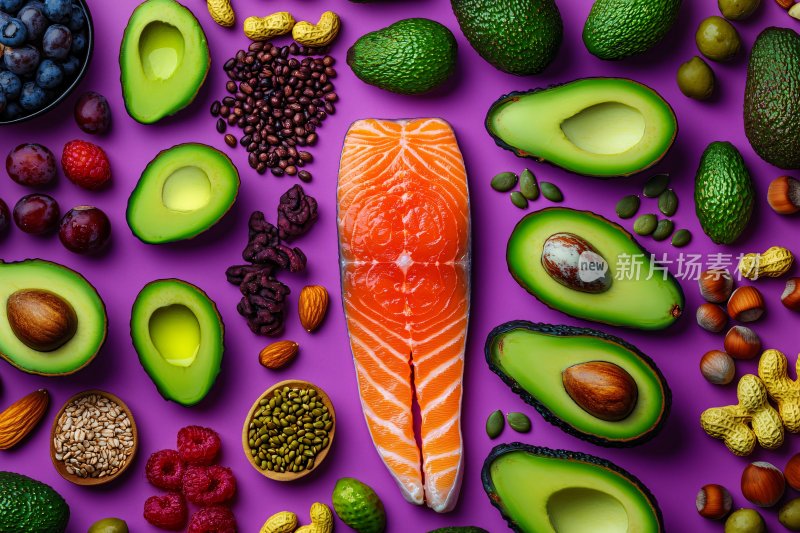 多彩健康食材围绕三文鱼