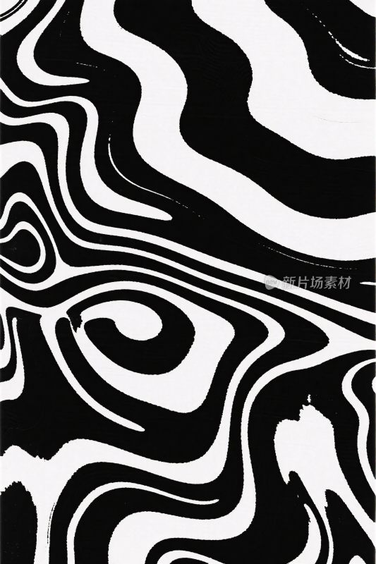 黑白抽象线条图案