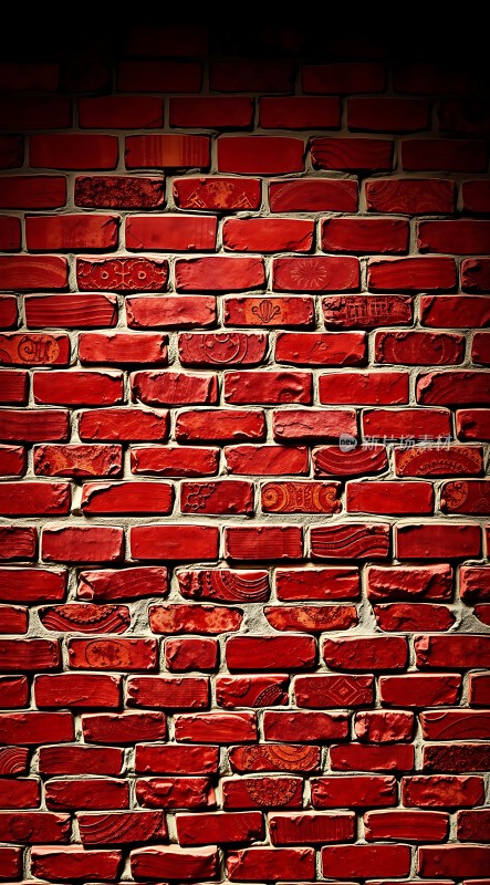 红色砖墙纹理背景