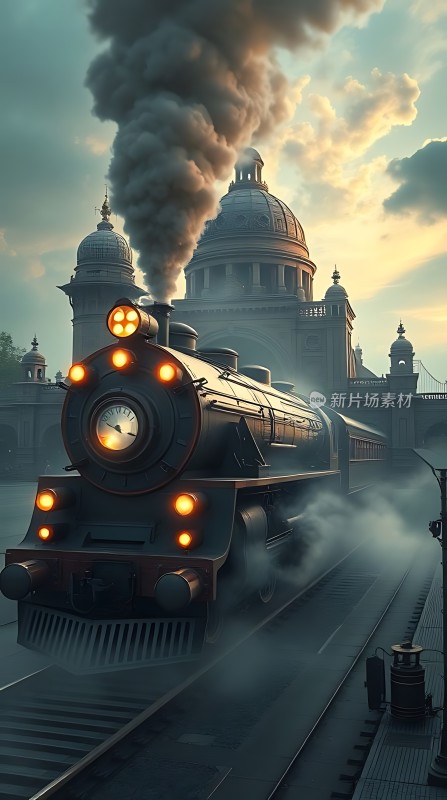 蒸汽火车驶向未来之城