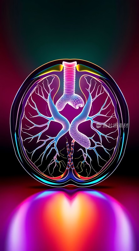 呼吸系统解剖图