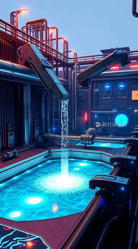 科技泳池未来感十足