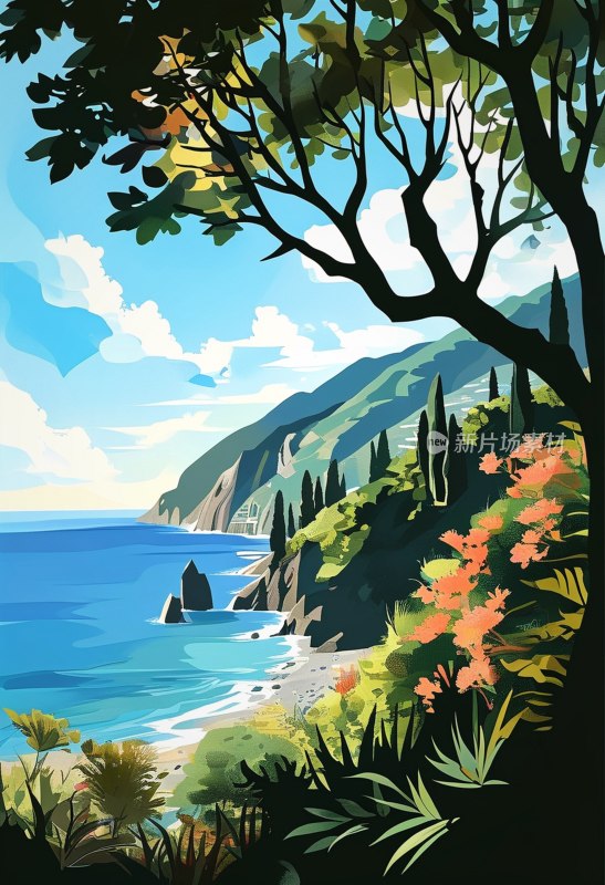 利古里亚轮廓图