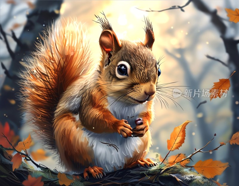 仙女山松鼠萌态