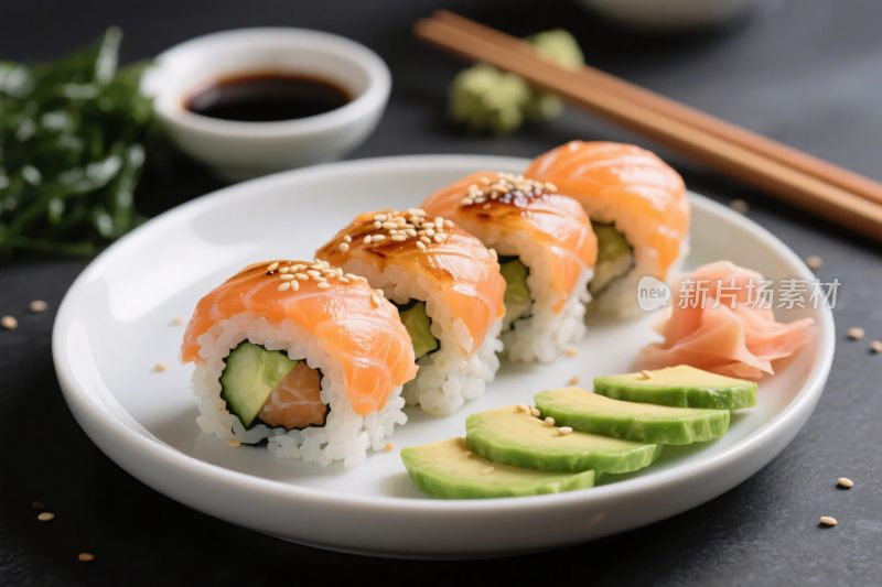 精美寿司餐点图