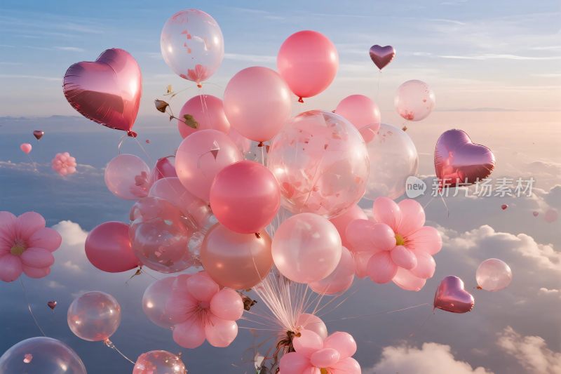 梦幻气球花花天空