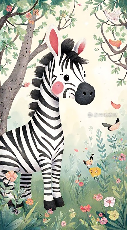 斑马与自然和谐共处