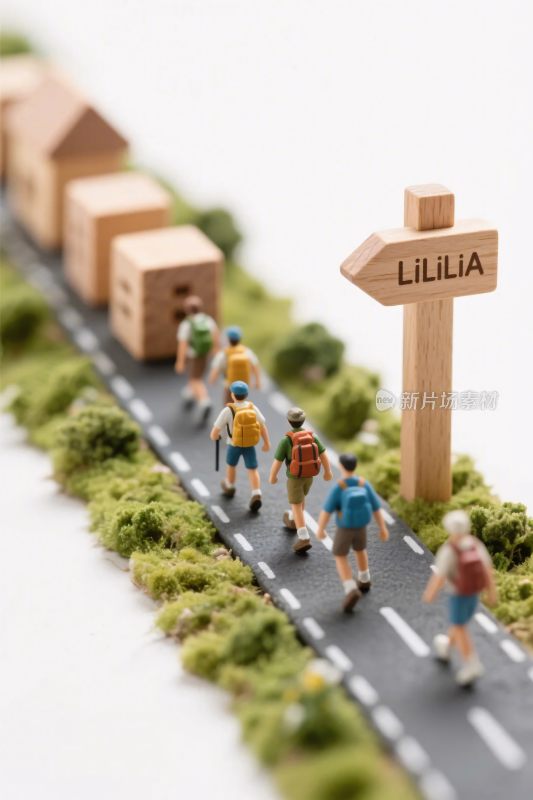 微型旅途场景模型