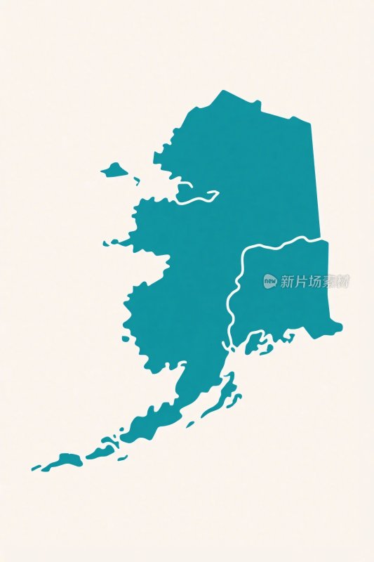 阿拉斯加地图简图