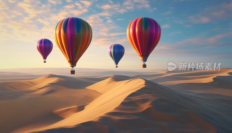 晨光热气球梦幻飞舞