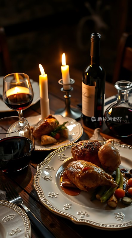 烛光晚餐浪漫时刻