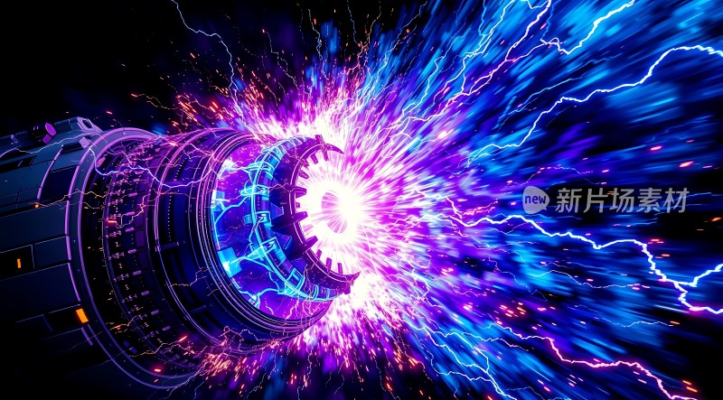 新片场素材科技风暴