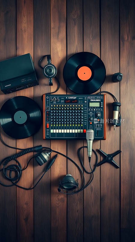 音乐混音设备展示