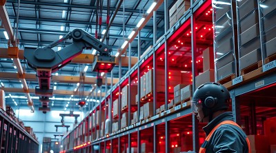 智能仓储机器人协作搬运货物