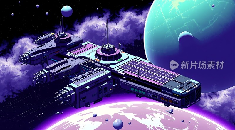 星际飞船探索未知宇宙