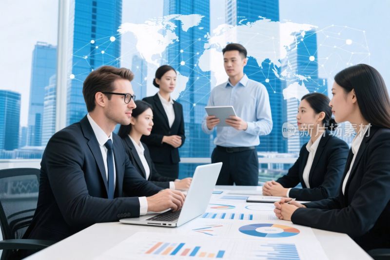 商务团队会议场景