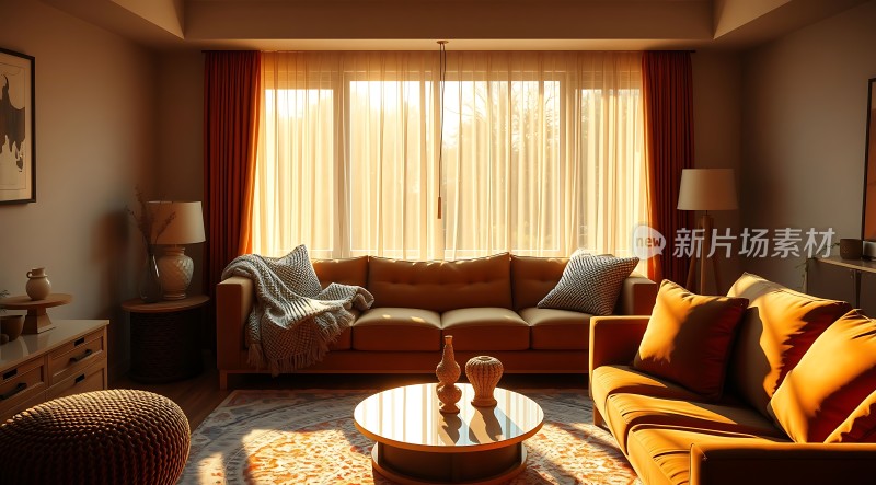 阳光午后温馨客厅