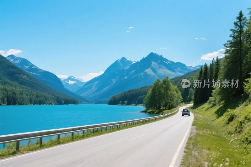 山水公路风景图