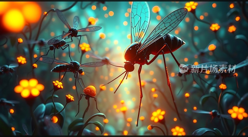 萤火虫与蚊子共舞