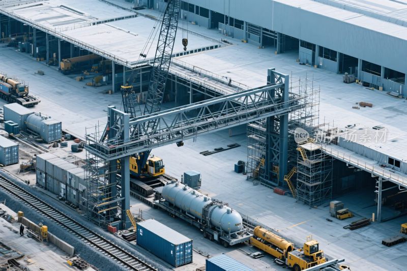 工业厂区航拍图