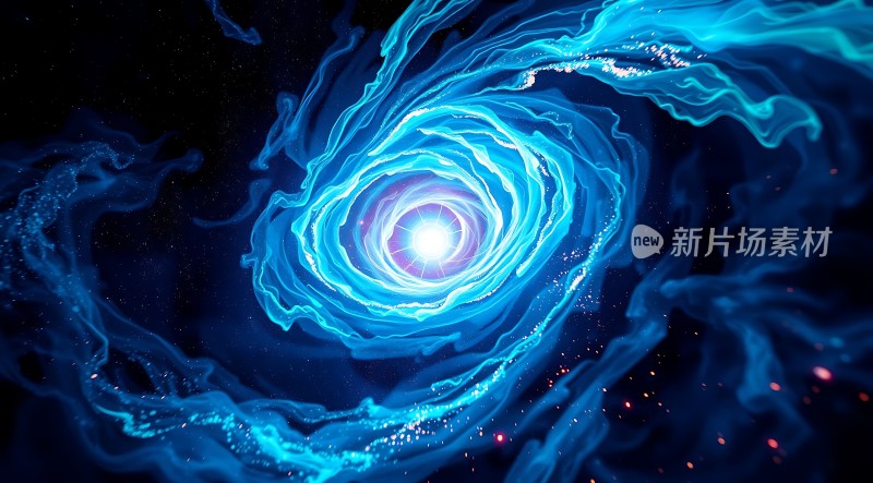 蓝色星系旋涡